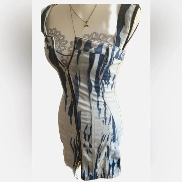 Denim zip Dress - Picture 3 of 3